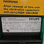 Used Philips PE1112/03 Machine Control Module, 110/220VAC 160VA/5VDC 14A
