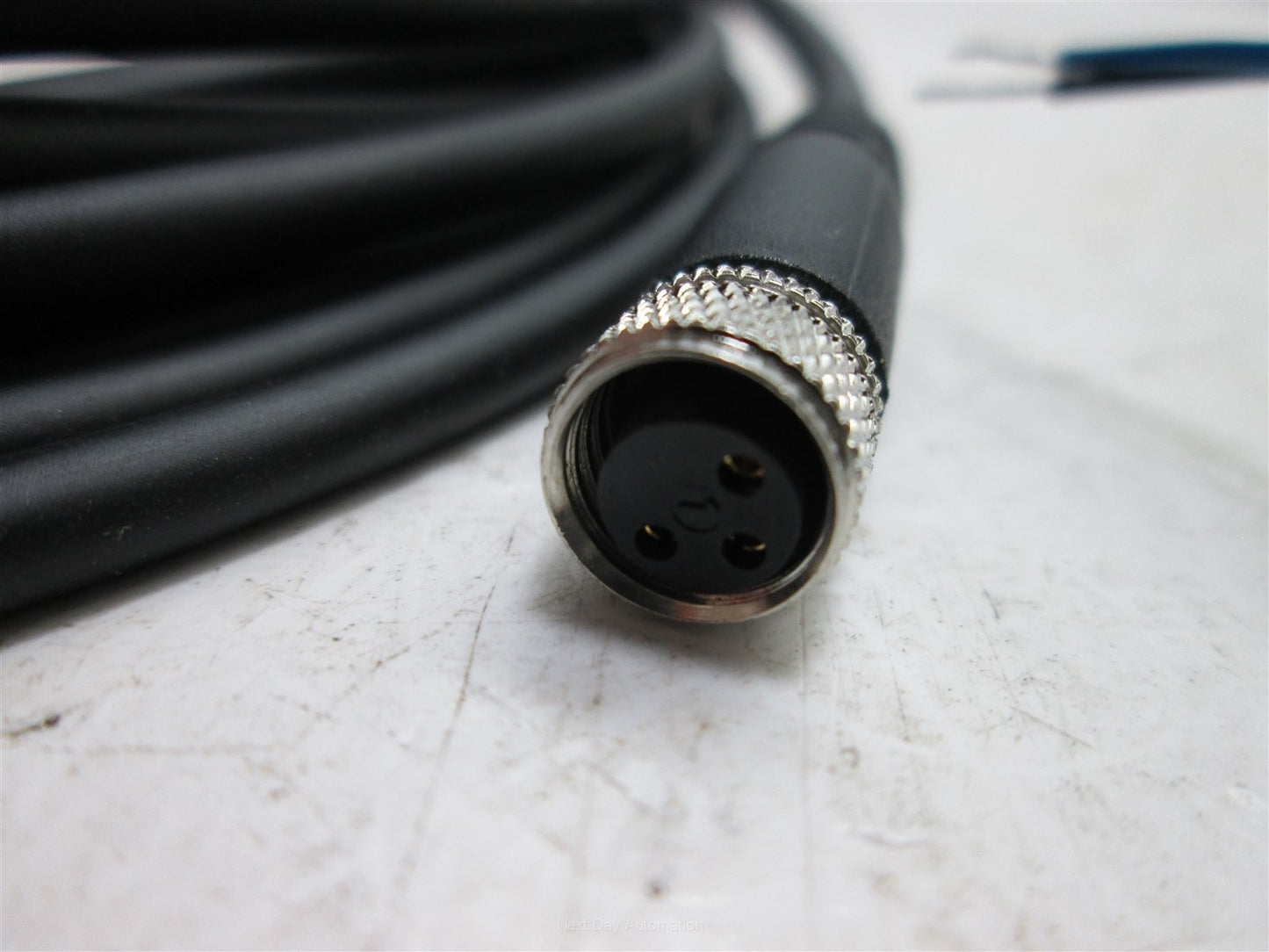 Used Tolomatic #8100-9080 Quick-Disconnect Sensor Cable, Female Straight, 3-Pin, 5m