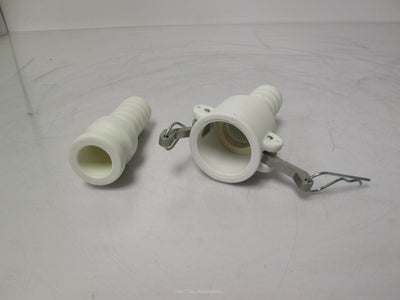 New FDA/NSF Polypropylene Cam & Groove Hose Coupling Set 1" ID Socket C