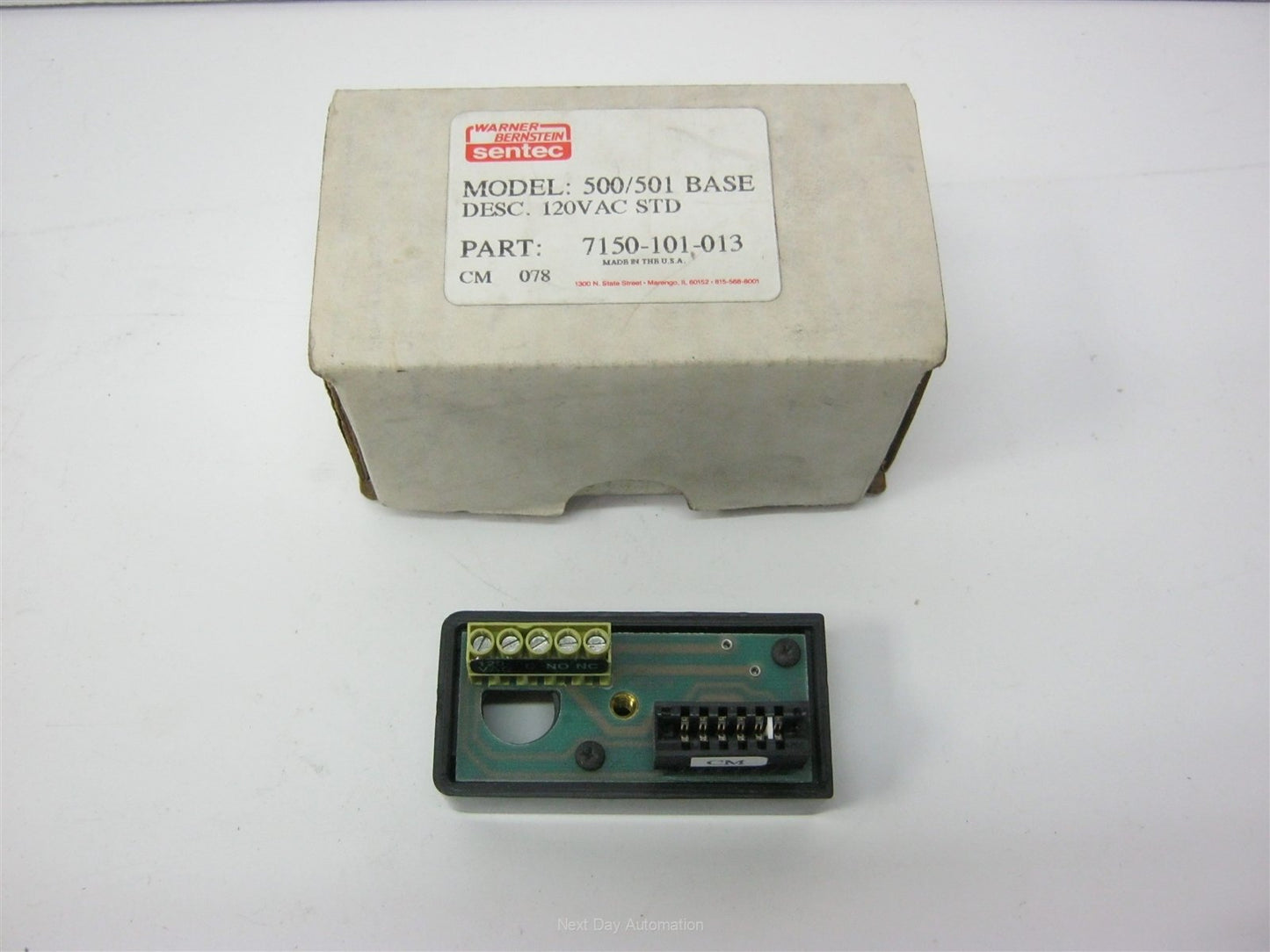 New Warner Bernstein 500/501 Base, 120VAC Control Module, NO/NC, 7150-101-013