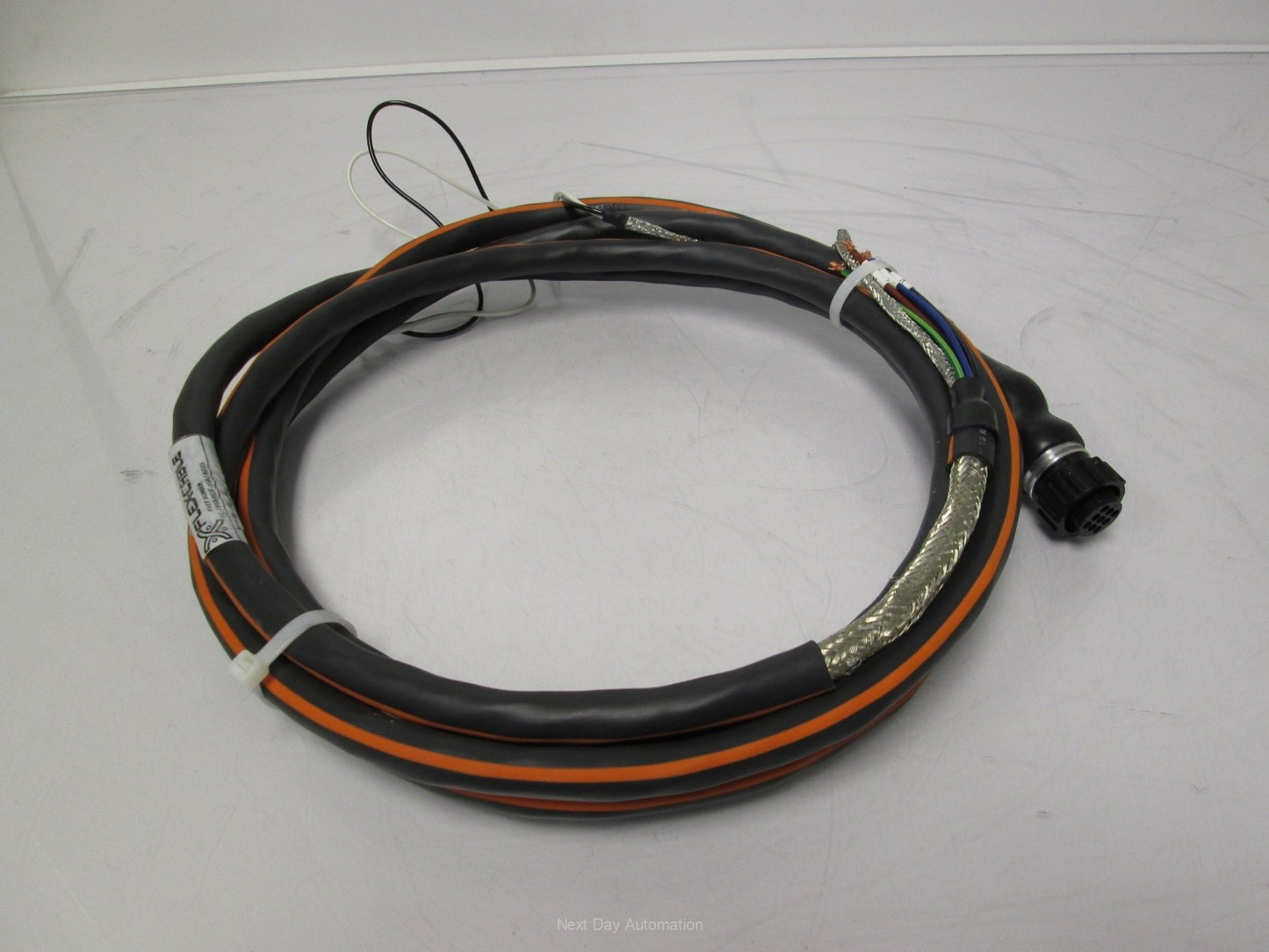 New – Open box Flex-Cable FC-FPBM6DF-16AF-M003 Motor Power Cable w/ Brake Flying Lead