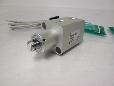 New SMC RSDQB20-10DR-F79SAPC Stopper Cylinder w/ Roller Rod End 10mm Stroke 1MPa