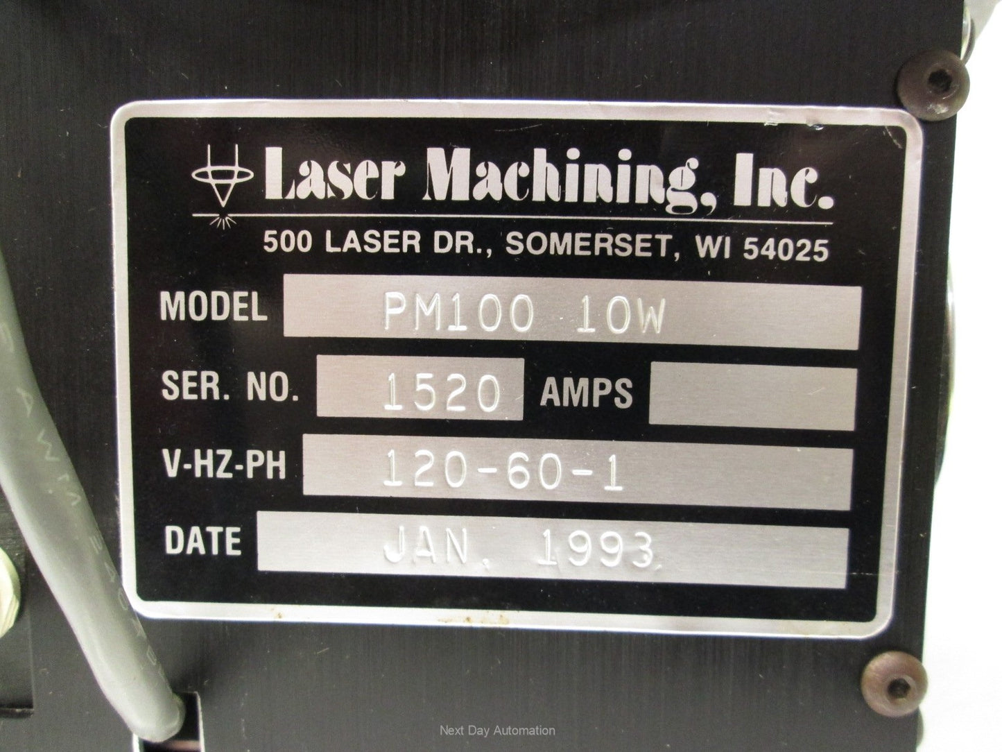 Used Laser Machining PM100 Power Meter 10W 120VAC BNC Connection w/ Solenoid