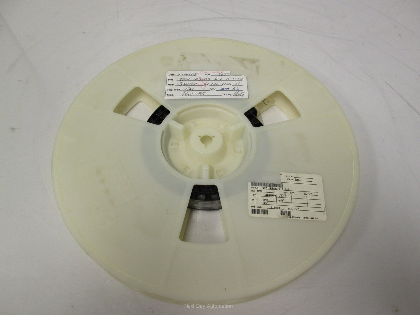 New Reel of 50 New Samtec Inc. SFM-105-02-S-D-A-P-TR Surface Mount 10-Pin Connectors