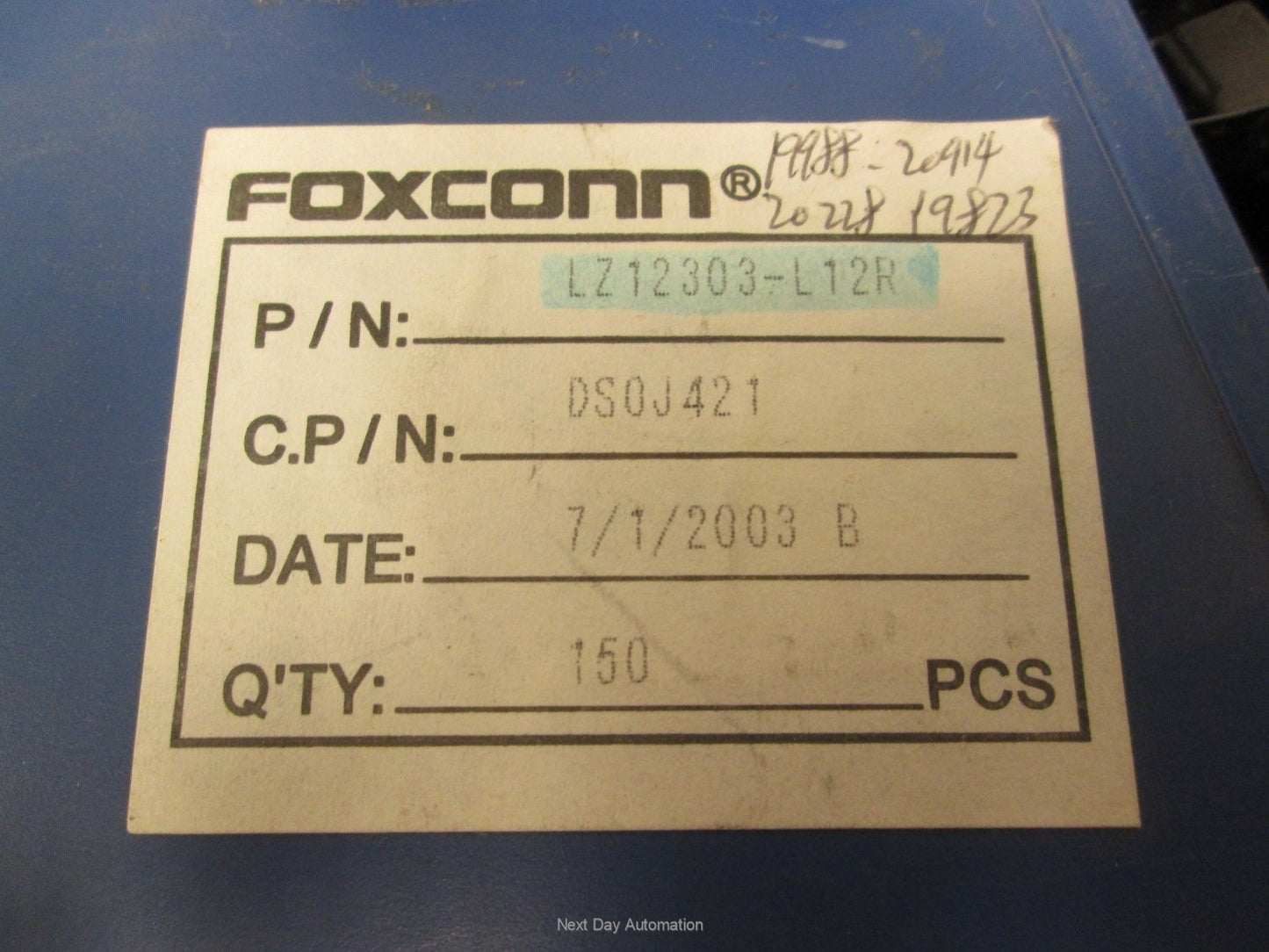 New Reel of 130 Foxxcon LZ12303-L12R Surface Mount Connector 60-Pin 0.050" Pitch
