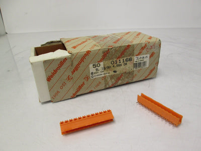 New Lot of 48 New Weidmuller SL 12/90 4.5SN OR Surface Mount Terminal Plugs Orange