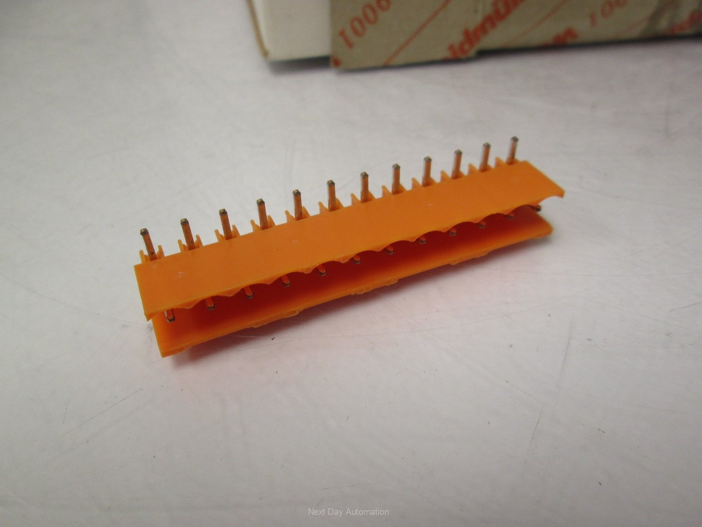 New Lot of 48 New Weidmuller SL 12/90 4.5SN OR Surface Mount Terminal Plugs Orange