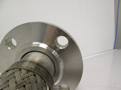 New Enlin A/SA182 Stainless Steel Flex Hose Coupling 2" Pipe 6" Flange 2' Length