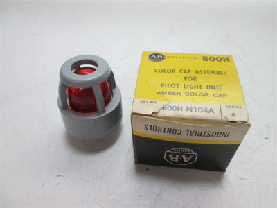 New Allen Bradley 800H-N104A Color Cap Assembly For Pilot Light, Amber
