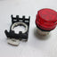 New Lot of 2 New Cutler Hammer E22H2 Pilot Lights, Red Plastic Lens, 22.5mm Bayonet