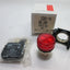 New Cutler Hammer E22H2X10 Pilot Light, Red Plastic Lens, 22.5mm Bayonet