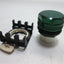 New Cutler Hammer E22H3X10 Pilot Light, Green Plastic Lens, 22.5mm Bayonet