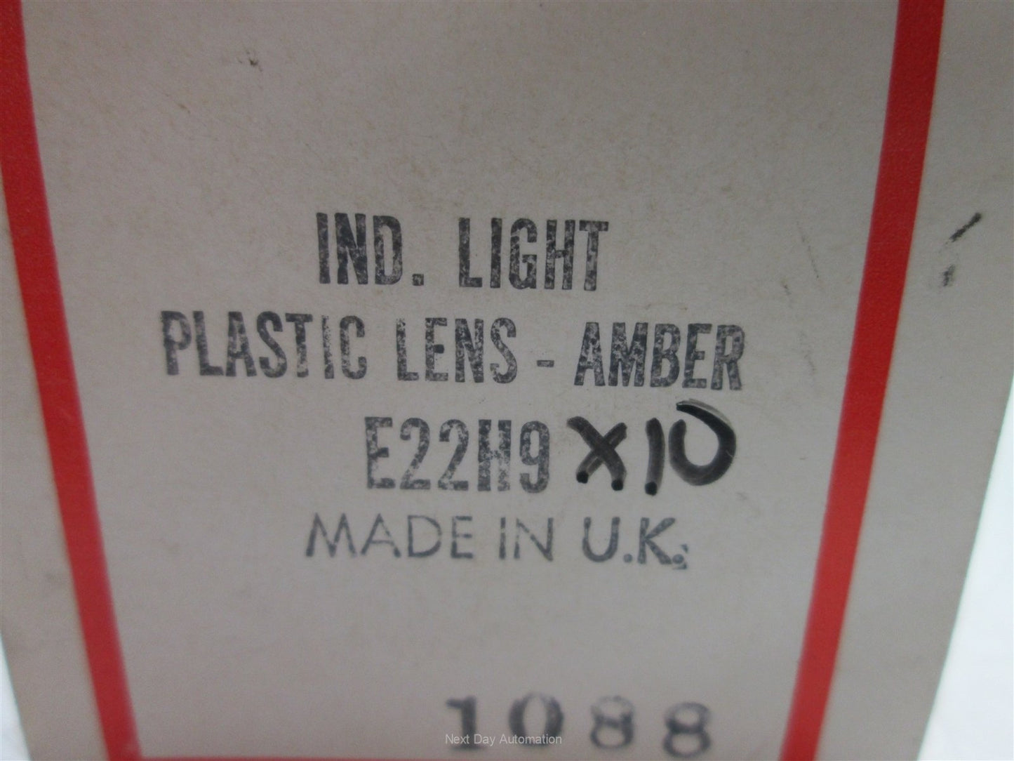 New New Cutler Hammer E22H9X10 Pilot Light, Amber Plastic Lens, 22.5mm Bayonet