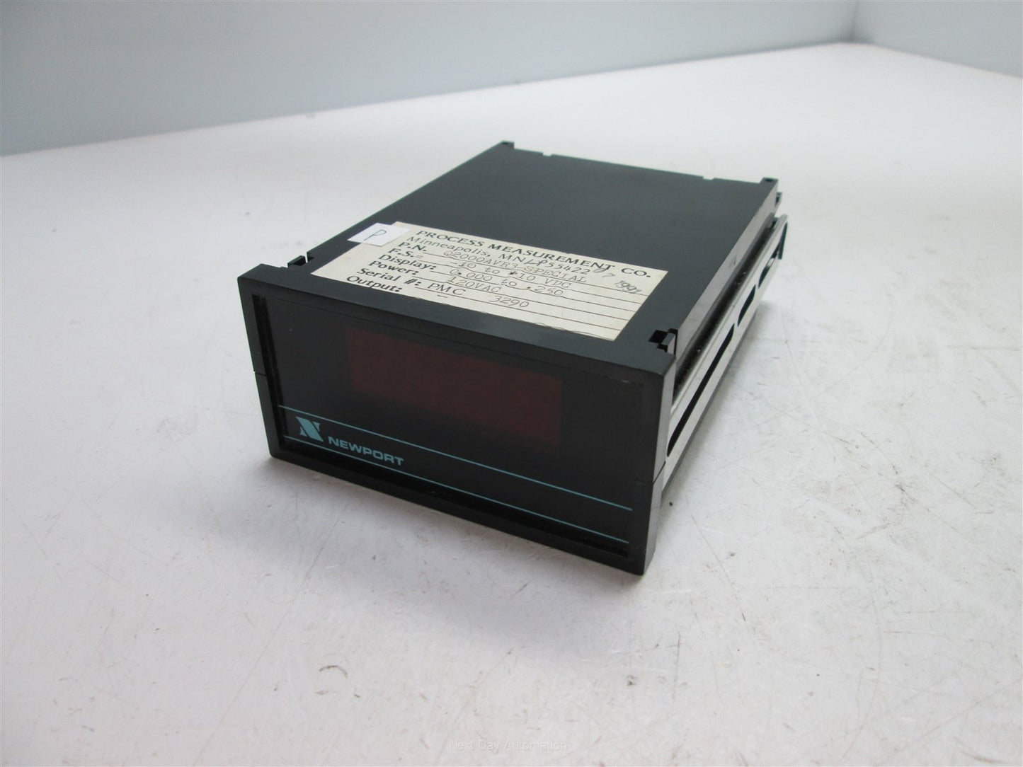 Used PMC Q2000AVR3 Digital Meter, Power: 120VAC, Display: 0.0 to 0.25