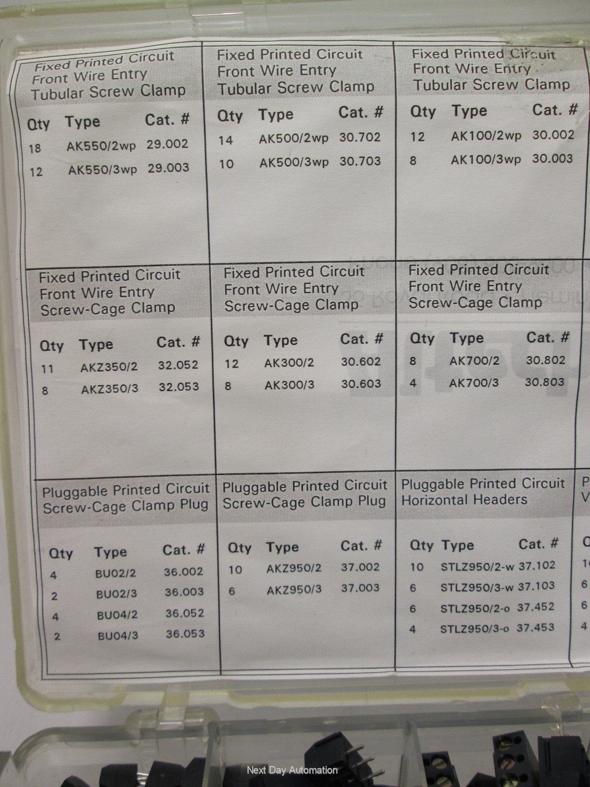 New – Open box Altech Corp Printed Circuit Board Termination Kit Pluggable & Screw-Down