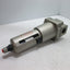 Used SMC AF60-N10C-Z Filter, Pressure: 150psi Max, Ports: 1" NPT, *Missing Element*