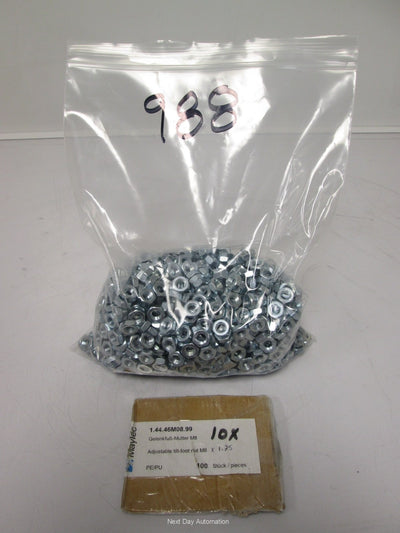 New Lot of 988 New MayTec 1.44.46M08.99 Adjustable Tilt-Foot Nut M8 x 1.25 Metric