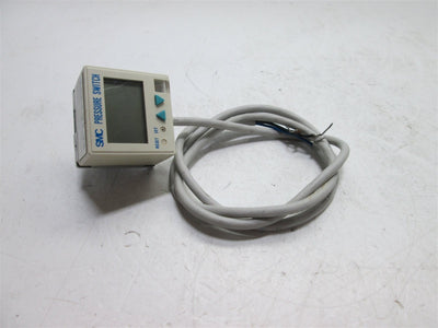 Used SMC ZSE4-T1-25 Vacuum Sensor, Power: 12-24VDC, Pressure: 0 to -101kPa (-760mmHg)