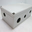 Used Hoffman Q-20129PCD Plastic Pushbutton Enclosure Box 200 x 120 x 85mm *Holes