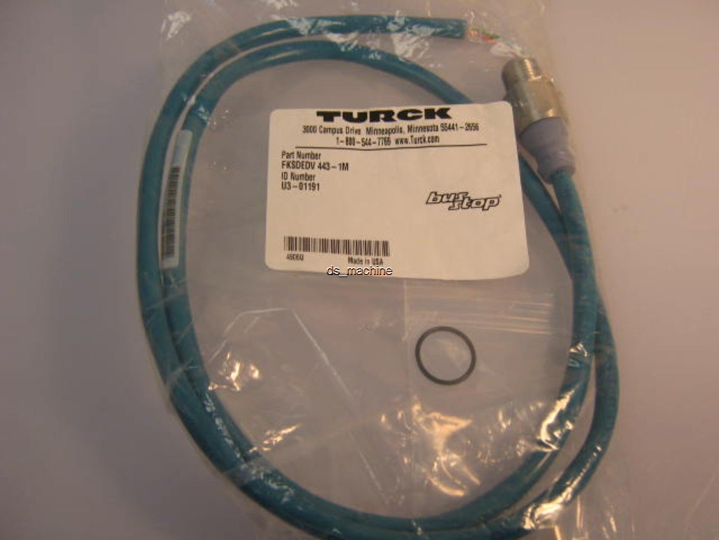 New Turck FKSDEDV 443-1M Cable 4-Pin Female Plug Flying Leads Length: 1 Meter