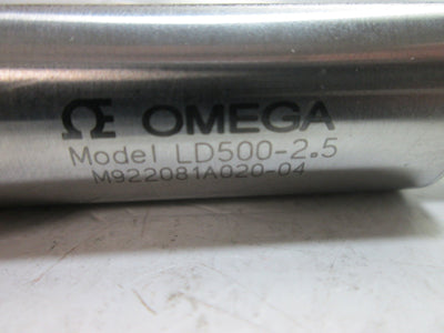 Used Omega LD500-2.5 Gaging Transducer, Stroke: ñ2.5mm (0.1"), Voltage: 10-24VDC