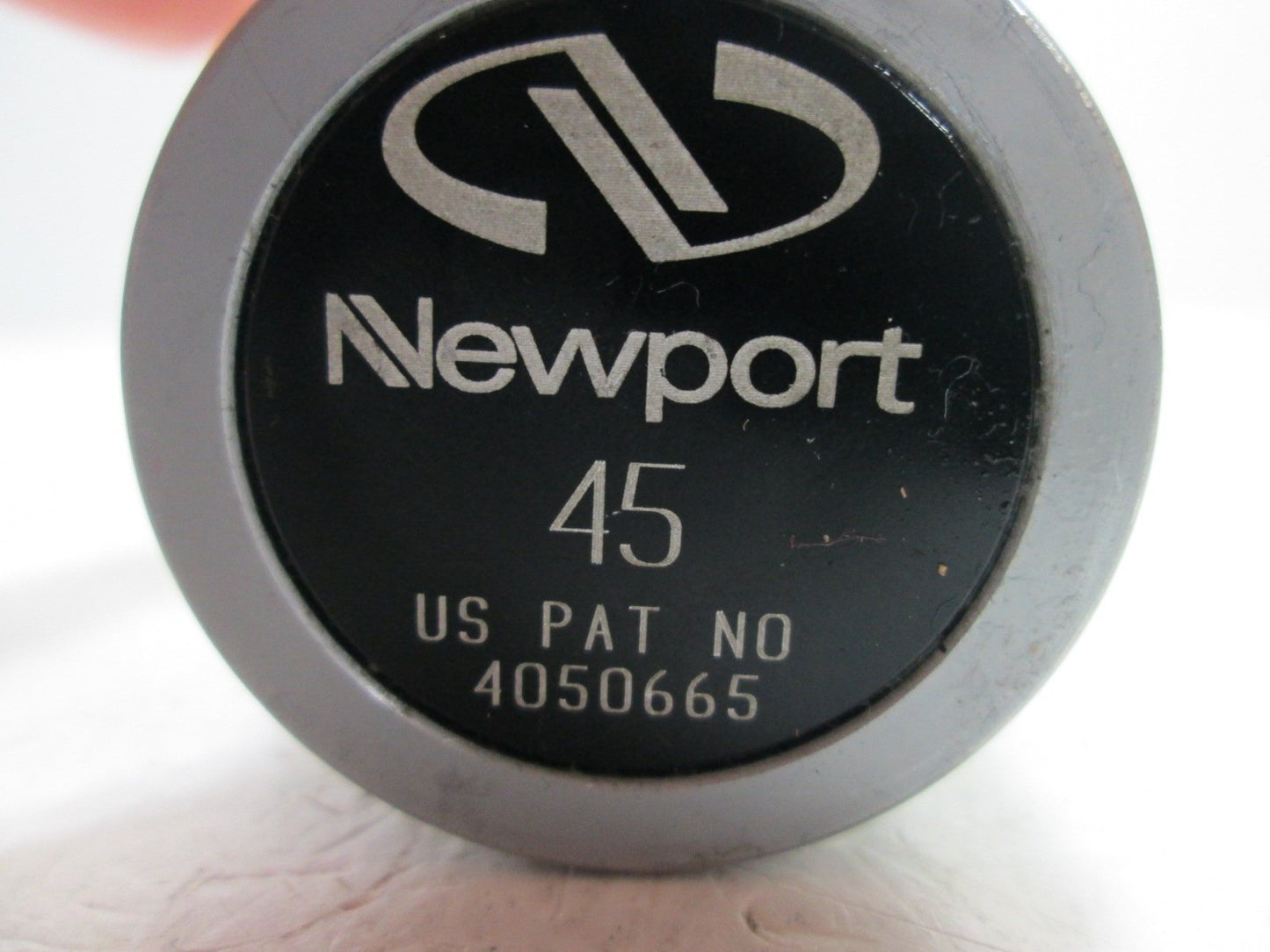 Used Newport 45 Optical Support Rod, 1.5" Diameter, Height: 14", 0.29" CLR Holes