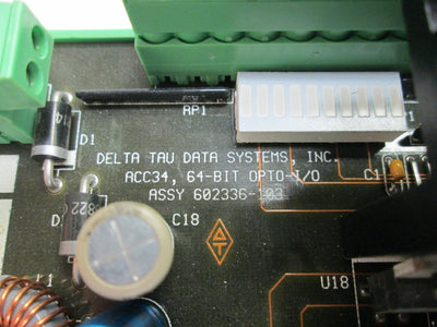 Used Delta Tau ACC34 (602336-103) PMAC Breakout Board 32 Sinking I/O, 64-Bit OPTO