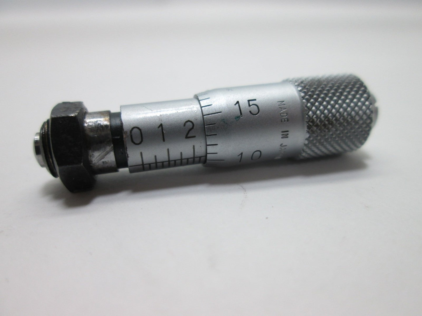 Used Mitutoyo 148-208 Miniature Micrometer Head, Range: 0-0.25", Stem Dia: 0.25"