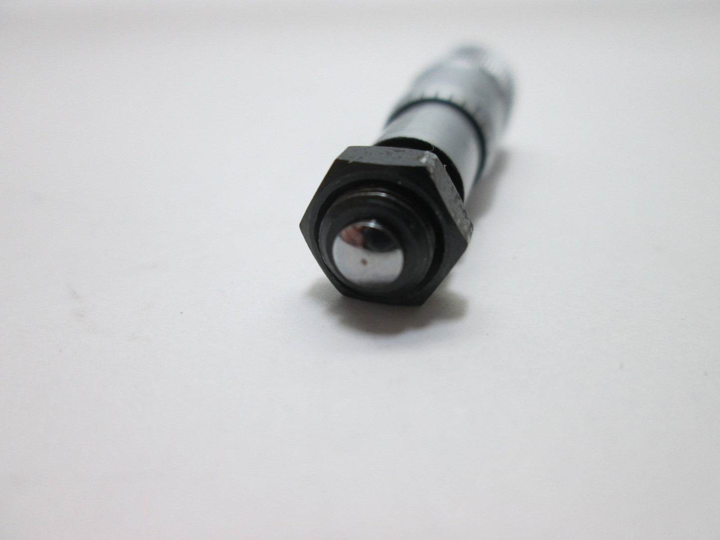 Used Mitutoyo 148-208 Miniature Micrometer Head, Range: 0-0.25", Stem Dia: 0.25"