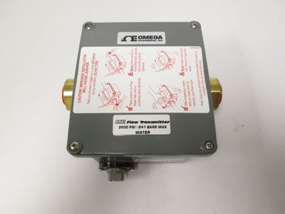 New – Open box New Omega MR HFLR6315D Digital Flow Transmitter 1-15GPM 3500PSI 1/2" NPT 4-20mA