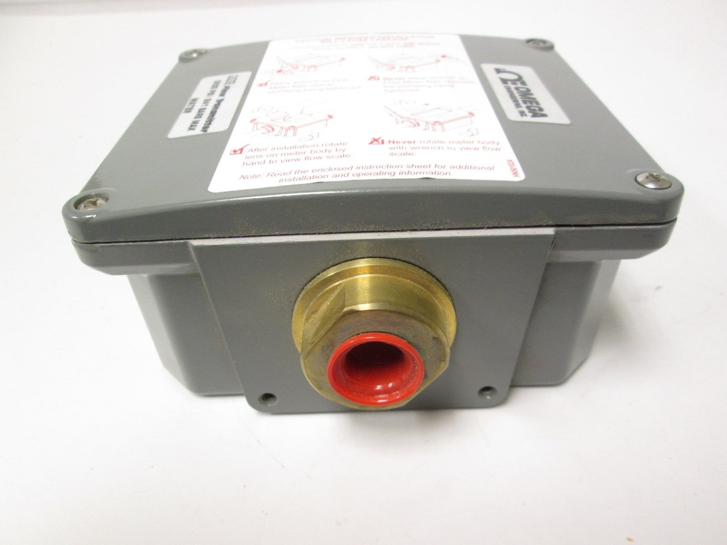 New – Open box New Omega MR HFLR6315D Digital Flow Transmitter 1-15GPM 3500PSI 1/2" NPT 4-20mA