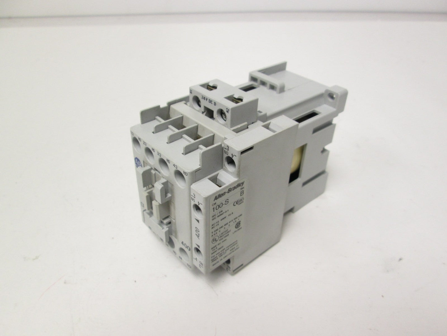Used Allen Bradley 700-CFM400Z Contactor 24VDC Coil 690V 20A 3 Pole  w/ Auxiliary