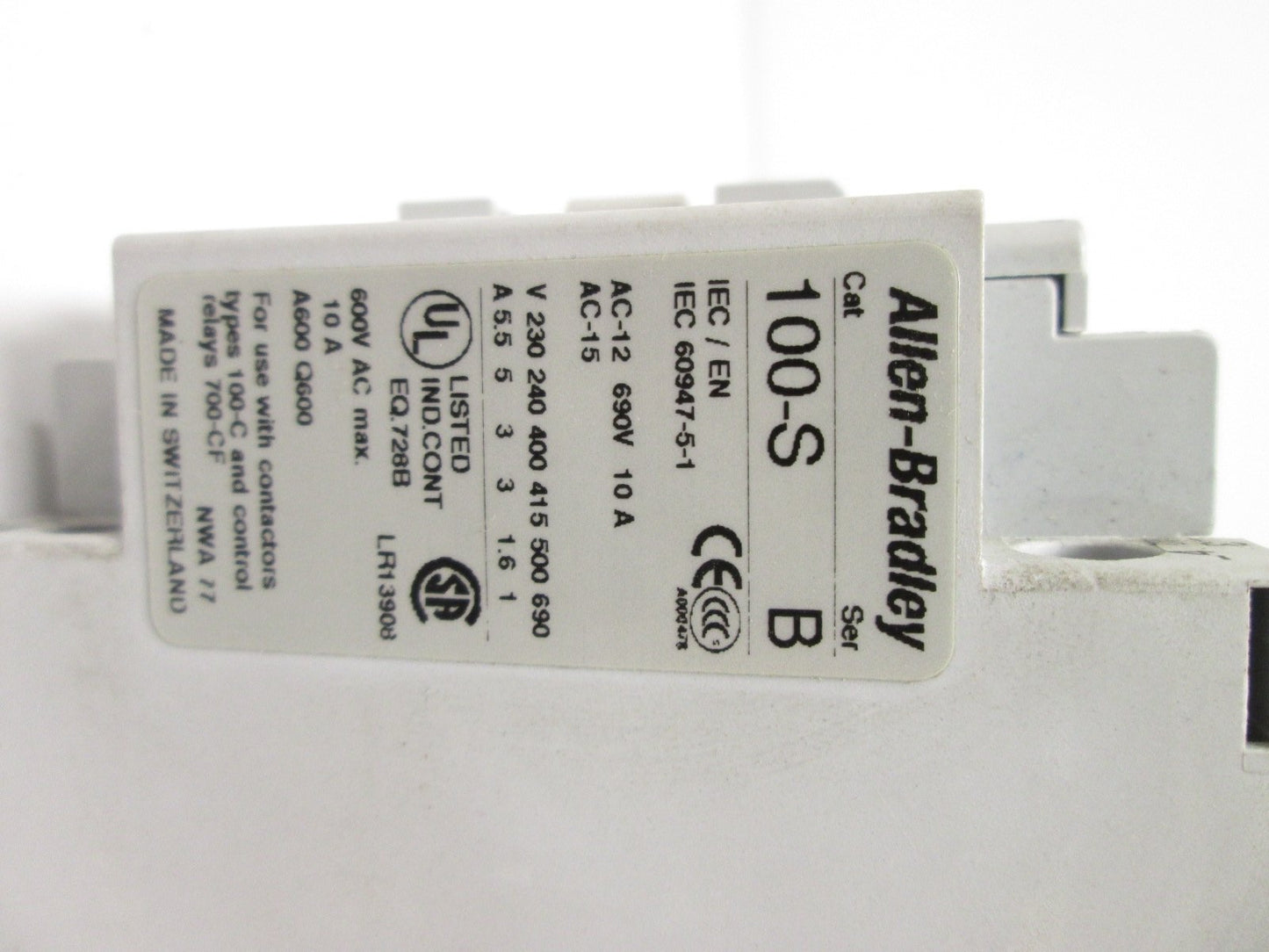 Used Allen Bradley 700-CFM400Z Contactor 24VDC Coil 690V 20A 3 Pole  w/ Auxiliary