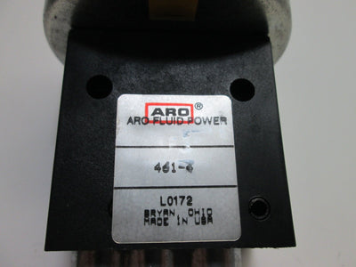 Used ARO 461-4 Palm Button Control Valve, 2-Position 3-Way, Button Color: Yellow