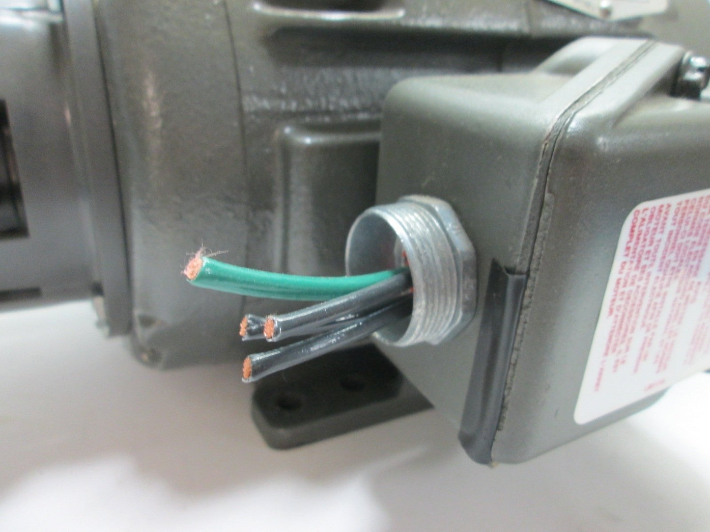 Used Baldor ZDNM3584T Electric Vector Motor, 7/8" Shaft, With HS25 Optical Encoder
