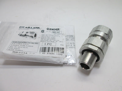 New Hubbell MC1C Cable Gland For Metal Clad Cable, Connection Size: 1/2" NPT