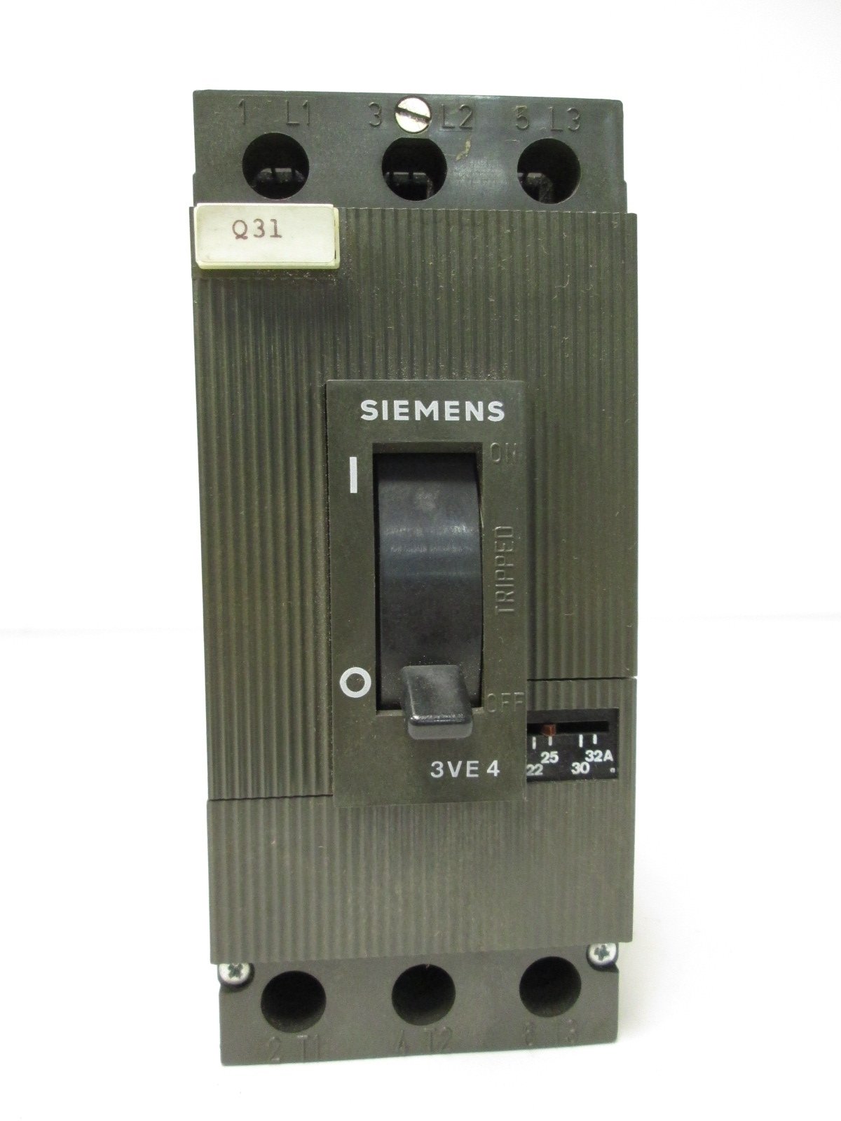 Used Siemens 3VE4-200-0CQ00 Circuit Breaker 690VAC 22-32A 3 Pole