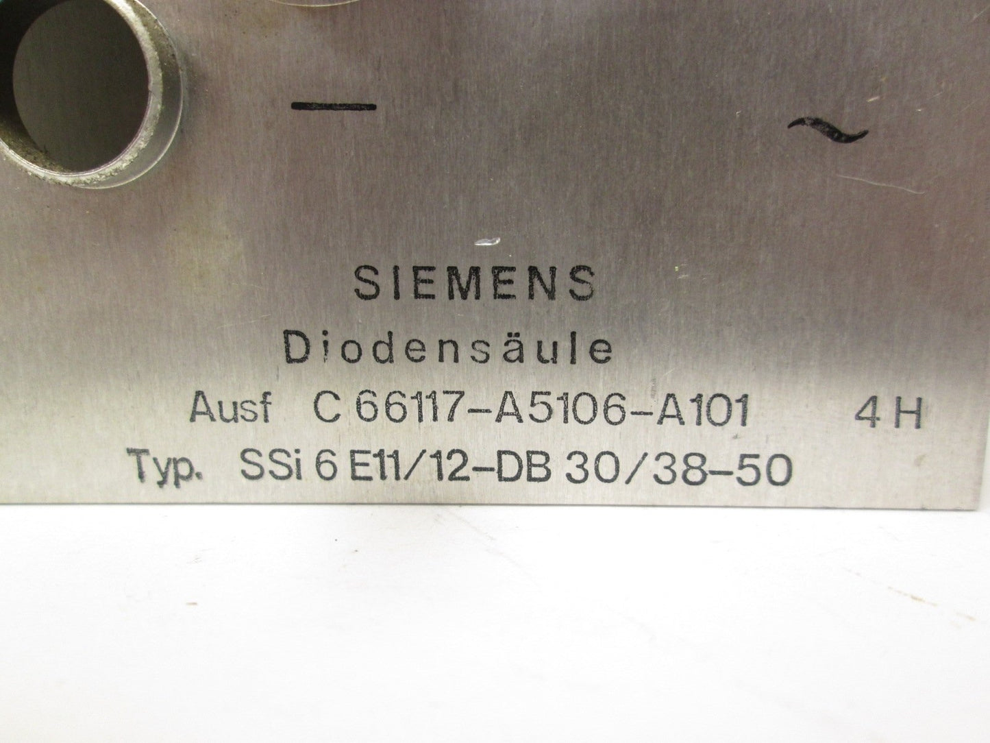 Used Siemens C66117-A5106-A101 Rectifier Diode Stack SSi 6 E11/12-DB 30/38-50