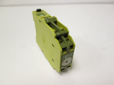 Used Pilz ZAS/10s/1Uz 650015 On-Delay Timer Relay 0.5-10s 110-220VAC 3.5VA DIN Mount