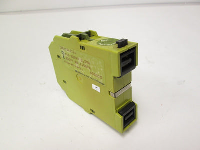Used Pilz ZAS/10s/1Uz 650015 On-Delay Timer Relay 0.5-10s 110-220VAC 3.5VA DIN Mount