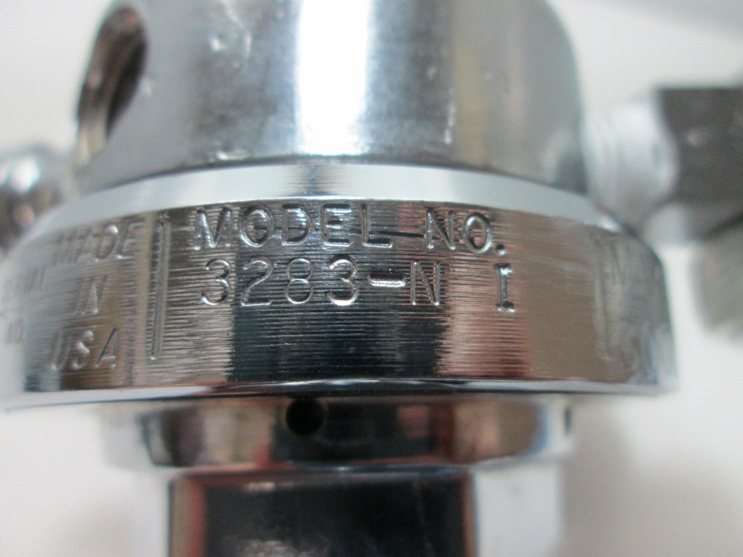 Used Matheson 3283-NI Pressure Regulator, Pressure Rating: 3000psi, 2x Gauges