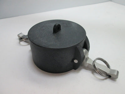 New – Open box Norwesco 61282 3" DC Cam Lever Coupler Dust Cap for Male Adapter, Polypropylene