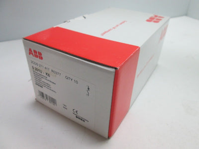 New Box of 10 ABB S201U-K6 Circuit Breakers, 1-Pole, Rating: 240VAC 6A