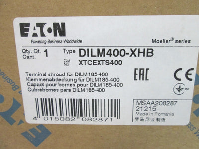 New Eaton DILM400-XHB Terminal Shroud, For DILM185-400