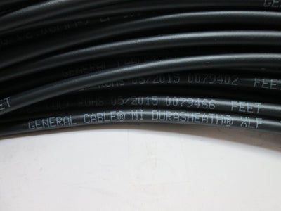 Used 200 Feet of General Cable Type RHH/RHW-2/USE-2 Durasheath Cable, 14 AWG, 600V