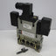 Used SMC NVFS3210-3DZ 5 Port Solenoid Valve Assembly w/ Speed Control, Manifold Block
