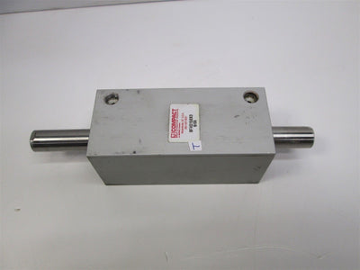 Used Compact BFHD158X3 Pneumatic Cylinder, Double Rod, 3" Stroke, Heavy Duty, Tested