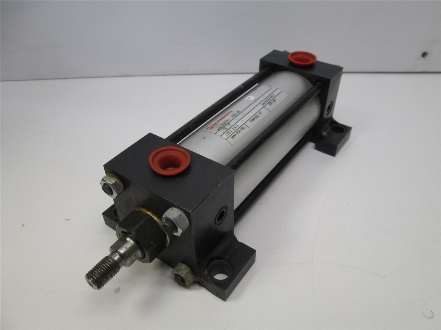 Used Norgren J0977A1-Rev#3 NFPA Steel Pneumatic Cylinder, 2" Bore, 4" Stroke, Tested