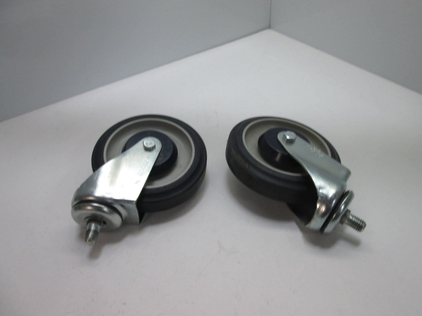 Used Lot of 2 Colson 5-R Swivel Casters, Wheel Dimensions: 5"Ø x 1.25" Thick