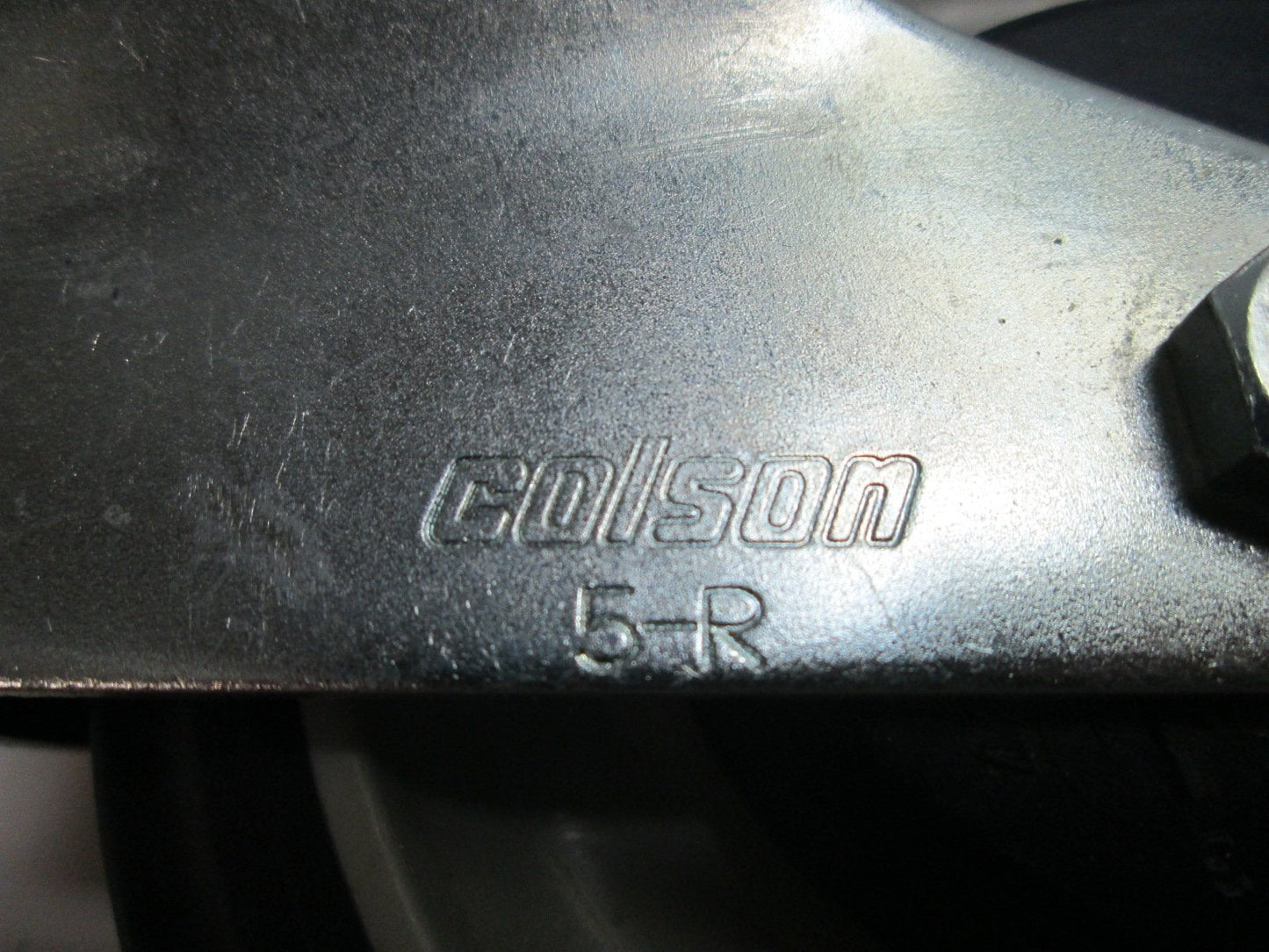Used Lot of 2 Colson 5-R Swivel Casters, Wheel Dimensions: 5"Ø x 1.25" Thick